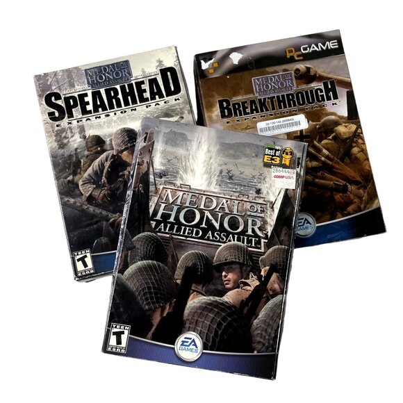Lot of 3 Medal of Honor Allied Assault u PC Game Software Complete in Boxes - Picture 11 of 13